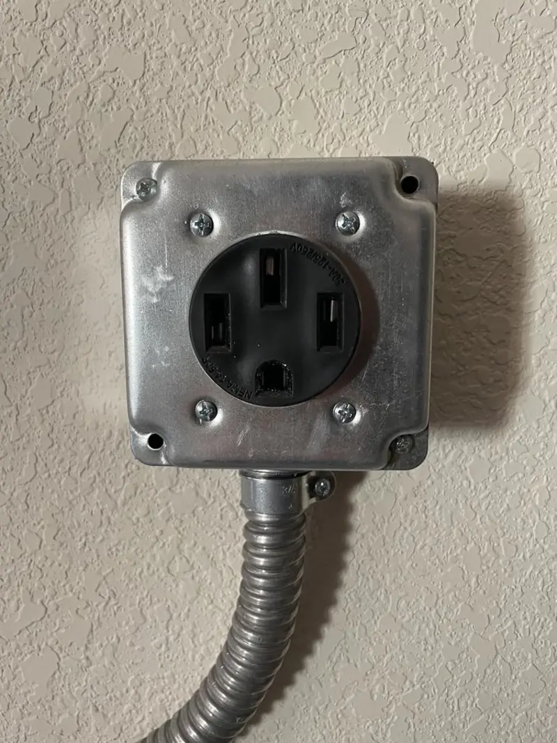 NEMA 14-50 outlet installed for Electrical Panel Upgrade in Lecanto